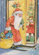WEIHNACHTSMANN SANTA CLAUS Neujahr Weihnachten Vintage Ansichtskarte Postkarte CPSM #PBL182.DE - Kerstman