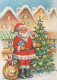 WEIHNACHTSMANN SANTA CLAUS Neujahr Weihnachten Vintage Ansichtskarte Postkarte CPSM #PBL112.DE - Kerstman