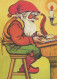 WEIHNACHTSMANN SANTA CLAUS Neujahr Weihnachten Vintage Ansichtskarte Postkarte CPSM #PBL247.DE - Kerstman