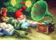 Neujahr Weihnachten GNOME Vintage Ansichtskarte Postkarte CPSM #PBA736.DE - New Year