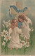 ANGELO Buon Anno Natale Vintage Cartolina CPA #PAG697.IT - Anges