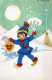 Buon Anno Natale BAMBINO Vintage Cartolina CPSMPF #PKD609.IT - New Year