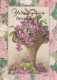 FIORI Vintage Cartolina CPSM #PBZ810.IT - Blumen