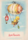 PASQUA POLLO UOVO Vintage Cartolina CPSM #PBP054.IT - Easter
