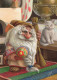 BABBO NATALE Buon Anno Natale Vintage Cartolina CPSM #PBL437.IT - Kerstman