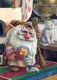 BABBO NATALE Buon Anno Natale Vintage Cartolina CPSM #PBL437.IT - Kerstman