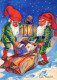 Buon Anno Natale GNOME Vintage Cartolina CPSM #PBL837.IT - New Year