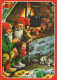 Buon Anno Natale GNOME Vintage Cartolina CPSM #PBL702.IT - New Year