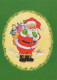 BABBO NATALE Buon Anno Natale Vintage Cartolina CPSM #PBL371.IT - Santa Claus