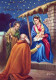 Vergine Maria Madonna Gesù Bambino Natale Religione Vintage Cartolina CPSM #PBB840.IT - Virgen Maria Y Las Madonnas