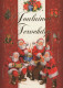 BABBO NATALE Buon Anno Natale Vintage Cartolina CPSM #PBL113.IT - Kerstman