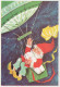 BABBO NATALE Buon Anno Natale Vintage Cartolina CPSM #PBL501.IT - Kerstman