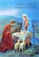 Vergine Maria Madonna Gesù Bambino Natale Religione Vintage Cartolina CPSM #PBB904.IT - Vierge Marie & Madones