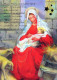 Vergine Maria Madonna Gesù Bambino Natale Religione Vintage Cartolina CPSM #PBB779.IT - Jungfräuliche Marie Und Madona