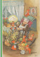 Buon Anno Natale GNOME Vintage Cartolina CPSM #PAZ931.IT - New Year