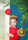 Buon Anno Natale BAMBINO Vintage Cartolina CPSM #PAY191.IT - New Year