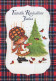 Buon Anno Natale BAMBINO Vintage Cartolina CPSM #PAY254.IT - New Year