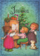 Buon Anno Natale BAMBINO Vintage Cartolina CPSM #PAY063.IT - New Year