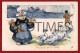 NETHERLANDS - TYPICAL COSTUMES - DELFT TILES - RELIEF POSTCARD 1900 - Autres & Non Classés