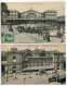 LOT 2 CPA * PARIS  Gare De L'Est (animée Beau Plan Autobus ) & La Gare Montparnasse ( Kiosque Tramway ) - Métro Parisien, Gares