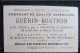 Chromo "Chocolat GUERIN-BOUTRON" - Série "PROJETS EXPOSITION PARIS 1900" - Guerin Boutron