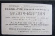 Chromo "Chocolat GUERIN-BOUTRON" - Série "PROJETS EXPOSITION PARIS 1900" - Guérin-Boutron