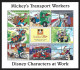 ● St. VINCENT & GRENADINES 1996 ֎ THE WORLD Of Disney ● CHARACTERS Of  Work ● Mickey's School Scientists Sport Transport - St.Vincent & Grenadines