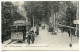 CPA Voyagé 1916 * FONTAINEBLEAU Avenue Du Chemin De Fer ( Gros Plan Tramway Portant Pub Bénédictine Sucre D'orge Moret ) - Fontainebleau