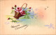 O5 - Carte Postale Fantaisie - Panier - Fleurs - Heureux Anniversaire - Anniversaire