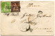 SUISSE - SBK 30+40 OBLITERES GRIFFE RIGI KULM SUR LETTRE POUR LA FRANCE, 1875 - Lettres & Documents