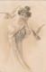 WA 4- PORTRAIT DE FEMME AVEC COUPLE DE COLOMBES - ILLUSTRATEUR - STYLE VIENNOISE  - B. K. W. I. 550 1 - 2 SCANS - Femmes