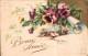 O5 - Carte Postale Fantaisie - Fleurs - Paysage - Bonne Année - New Year