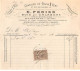 Facture.AM20377.Paris.1881.Chantier Du Grand I Vert.E.Perier.Bois.Charbon - 1800 – 1899