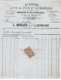 Facture.AM20271.Lyon.1881.L Moulin.Bouvier Ainé.Au Mérinos.Toile Métallique.Lits En Fer Et Sommiers - 1800 – 1899