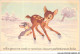 CAR-AAMP3-DISNEY-0285 - Bambi - La Glace Est Une Nouvelle Et Merveilleuse Decouverte Pour Bambi Et Son Ami Pan-Pan - N°9 - Disneyland
