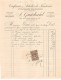 Facture.AM24014.Lyon.1884.Guichard.Chocolat.Confiserie.timbre - 1800 – 1899