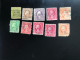 US 35+ Lot Used Old Stamps Perfin With Few Stamps Faults See Scan - Perforés