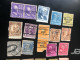 Delcampe - US 35+ Lot Used Old Stamps Perfin With Few Stamps Faults See Scan - Perforados