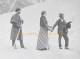 Chamonix Vers 1910 * Un Couple Et Leur Guide Sur La Mer De Glace * Plaque Verre - Diapositivas De Vidrio