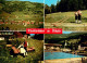 73672796 Thalkirchdorf Panorama Alphornblaeser Trachtenpaar Freibad Thalkirchdor - Oberstaufen