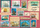 Navigation Sailing Vessels & Boats Themed Postcard Souvenir De Voyage Large Ships Stamps - Segelboote