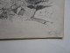 Dessin Ancien (1867) Au Crayon Paysage Maisons Anciennes (provencales ?)  Pont Riviere Signée Fred Posth - Drawings