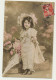 Carte Fantaisie Enfant - Robe Dentelle Chapeau Ombrelle... - Portraits