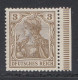 D,Dt.Reich Mi.Nr. 69I Germania, Germania Plattenfehler DFUTSCHES REICH - Unused Stamps