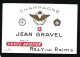 Etiquette Champagne Cuvée Aviation  Jean Gravel Rilly  Marne 51 " Avec Sa Collerette" - Champagner