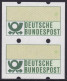 Bund: ATM MiNr. 1 Hv, Paar Ohne Werteindruck (Stern Nach Der Wertangabe Gelbgrün, Weisse Gummierung) Postfrisch ** - Viñetas De Franqueo [ATM]