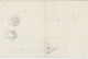 Amsterdam 1 1/2 C. Drukwerk Driehoekstempel 1853 - Revenue Stamps