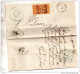 1877 LETTERA CON ANNULLO NUMERALE CIVITA CASTELLANA ROMA - Storia Postale