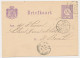 Briefkaart G. 14 Particulier Bedrukt Rotterdam 1879 - Postwaardestukken