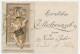 Local Mail Stationery Berlin 1896 New Year - Postman / Angel  - Kerstmis